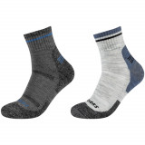 șosete Skechers 2PPK Men Trail Wool Quarter Socks SK42052-9300 gri, 39-42, 43-46