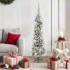 VidaXL Brad de Crăciun with Decorative String Lights Alb 150 cm PVC