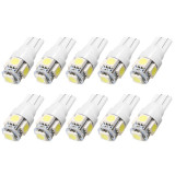 Set 10 Buc Bec Auto Cu Led T10 5050 Cu 5 SMD Alb 24V JSUN45 090221-21, Universal