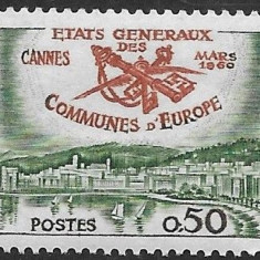 C552 - Franta 1960 - Consiliul Europei,neuzat,perfecta stare
