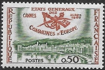 C552 - Franta 1960 - Consiliul Europei,neuzat,perfecta stare foto
