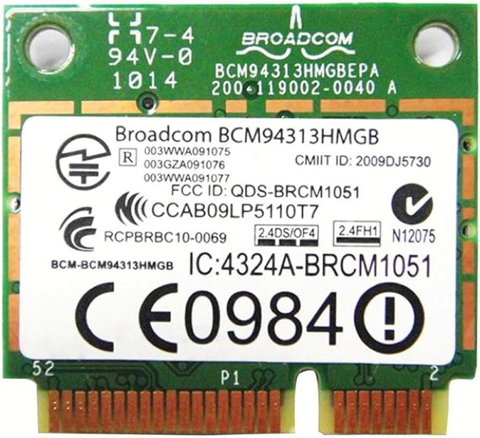 295.Modul/Placa retea wifi wireless wifi laptop BCM94313HMGB