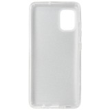 Husa silicon + plastic Forcell Shining argintie pentru Samsung Galaxy A51 (SM-A515F)