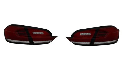 Set stopuri, lampa spate FORD FIESTA, 08.2017-, partea stanga, dynamic indicator; LED; rosu, fumuriu, transparent; TUNING, foto