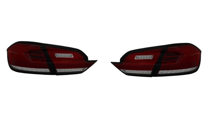 Set stopuri, lampa spate FORD FIESTA, 08.2017-, partea stanga, dynamic indicator; LED; rosu, fumuriu, transparent; TUNING,