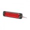 Lampa laterala stroboscopica led rosie 113mm 12-24V FR1271R Breckner Germany