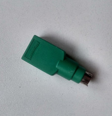 conector original Microsoft adaptor PS2 - USB ptr mouse, tastatura PC foto