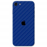 Cumpara ieftin Set Folii Skin Acoperire 360 Compatibile cu Apple iPhone 8 (Set 2) - ApcGsm Wraps Carbon Blue, Albastru, Oem