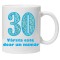 Cana alba personalizata &quot;varsta este doar un numar - varianta 1 - 30&quot;, INOVATIX&reg;. 330ml