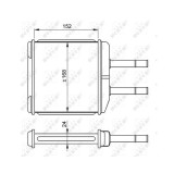 Radiator incalzire habitaclu Nrf 54260