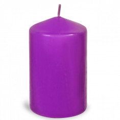 Lumanare cilindrica, 6&amp;amp;#215;10 cm, violet foto