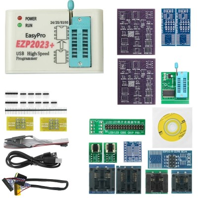 Kit programator Eeprom EZP2023 + 15 adaptoare foto