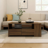 Masuta de cafea, stejar maro, 102x55x42 cm, lemn prelucrat GartenMobel Dekor, vidaXL