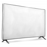 Husa de praf pentru televizor 43 inch, Kwmobile, Alb, Textil, 51701.02