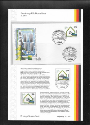 Germania FDC 4.1993 foto