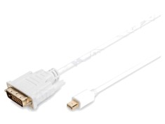 Cablu DIGITUS DVI-D 24+1 la mini DisplayPort 2m alb AK-340305-020-W