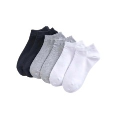 Set 6 perechi sosete multicolore - Negru Gri Alb, 39 - 42 foto