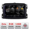 Navigatie Fiat 500 2015-2021 5960Pro-500new Android Octa Core Qualcomm 2K Qled 8+128 DTS DSP 360 4G Optical CarStore Technology
