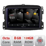 Navigatie Fiat 500 2015-2021 5960Pro-500new Android Octa Core Qualcomm 2K Qled 8+128 DTS DSP 360 4G Optical CarStore Technology