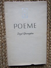 Poeme - Virgil Gheorghiu CU DEDICATIE SI AUTOGRAF PENTRU ION BANUTA foto