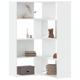VidaXL Bibliotecă 4 niveluri, alb, 85x85x140 cm, lemn prelucrat