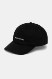Solid șapcă de baseball din bumbac OLE bărbați, culoarea negru, uni, 21108573 194008