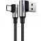 Cablu Date si Incarcare USB-A - USB-C UGREEN US255 Angled, 60W, 1m, Gri