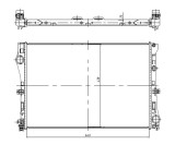 NRF 50040 Radiator, racire motor