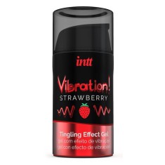 Gel cu Efect Vibrator Aroma Capsuni 15 ml
