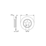 Set disc frana Bosch 0986479411 parte montare : Punte Spate