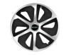 Set 4 capace roti Roco Gri-Negru R16 pentru gama auto Smart, Autohelix MSA