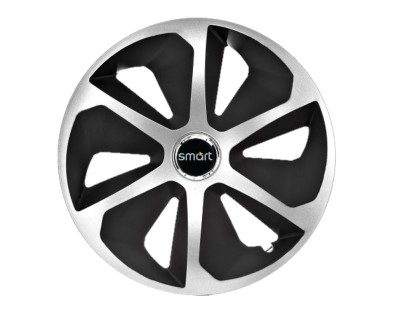 Set 4 capace roti Roco Gri-Negru R15 pentru gama auto Smart foto