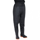 vidaXL Pantaloni cu talie &icirc;naltă cu cizme, negru, mărimea 43
