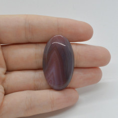 Cabochon agat botswana portocaliu 36x20x6mm c78