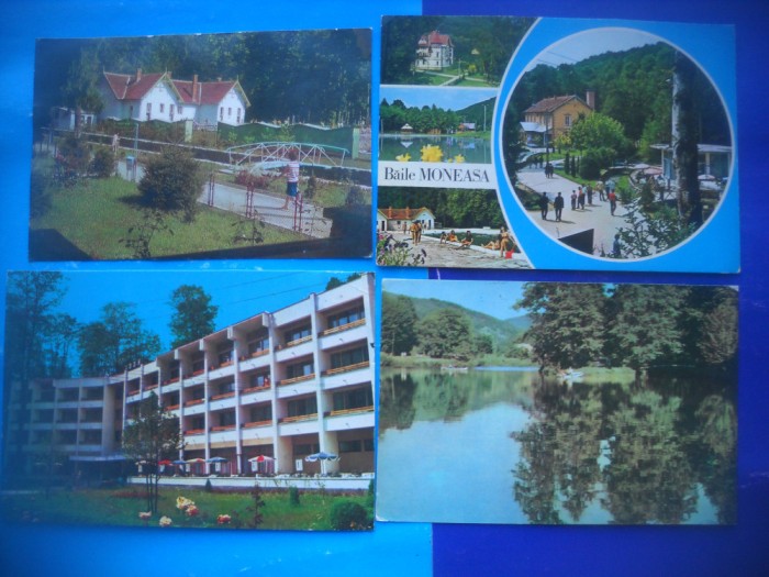 HOPCT LOT 2758 MONEASA-ARAD--4 CARTI POSTALE-CIRCULATE
