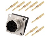 Conector circular RT360 soclu tată 8 pini IP67