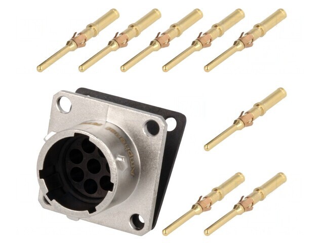 Conector circular RT360 soclu tată 8 pini IP67