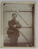 TANAR CU MUSTATA , FOTOGRAFIE FATA / VERSO , CCA. 1900