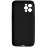 Husa silicon TPU Matte neagra pentru Apple iPhone 12, 12 Pro
