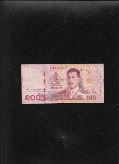 Thailanda 100 baht 2018 seria5891603