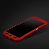 Husa protectie pentru Samsung Galaxy S6, Rosu, Fullbody fata-spate, folie de protectie gratis, MyStyle