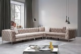 Cumpara ieftin Colțar dreapta Como Bej 310x73x270 cm