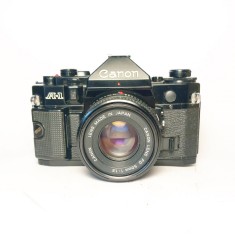 Canon A-1 cu Canon FD 50mm f/1.8