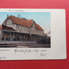 Timis Jimbolia Zsombolya Gara Railway Station Bahnhof Palyaudvar 1901