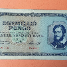 1 Milion Pengo 1945 - 1.000.000 Bancnota veche Ungaria