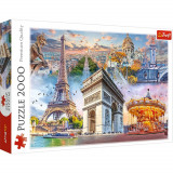 Puzzle 2000 piese - Weekend in Paris | Trefl