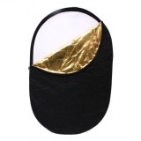 Blenda ovala cu manere 5in1 difuzie gold silver negru alb 60x90cm