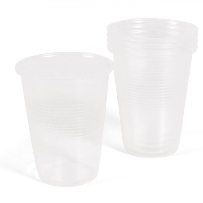 Pahare Plastic, Model Transparent, Capacitate 350ml, Set 30 Bucăți