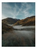 Tablou Canvas Peisaj Norvegian Cu Culorile Toamnei, 26 x 39 cm, CMCLASS