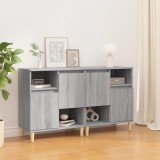 vidaXL Servante, 2 buc, sonoma gri, 60x35x70 cm, lemn prelucrat